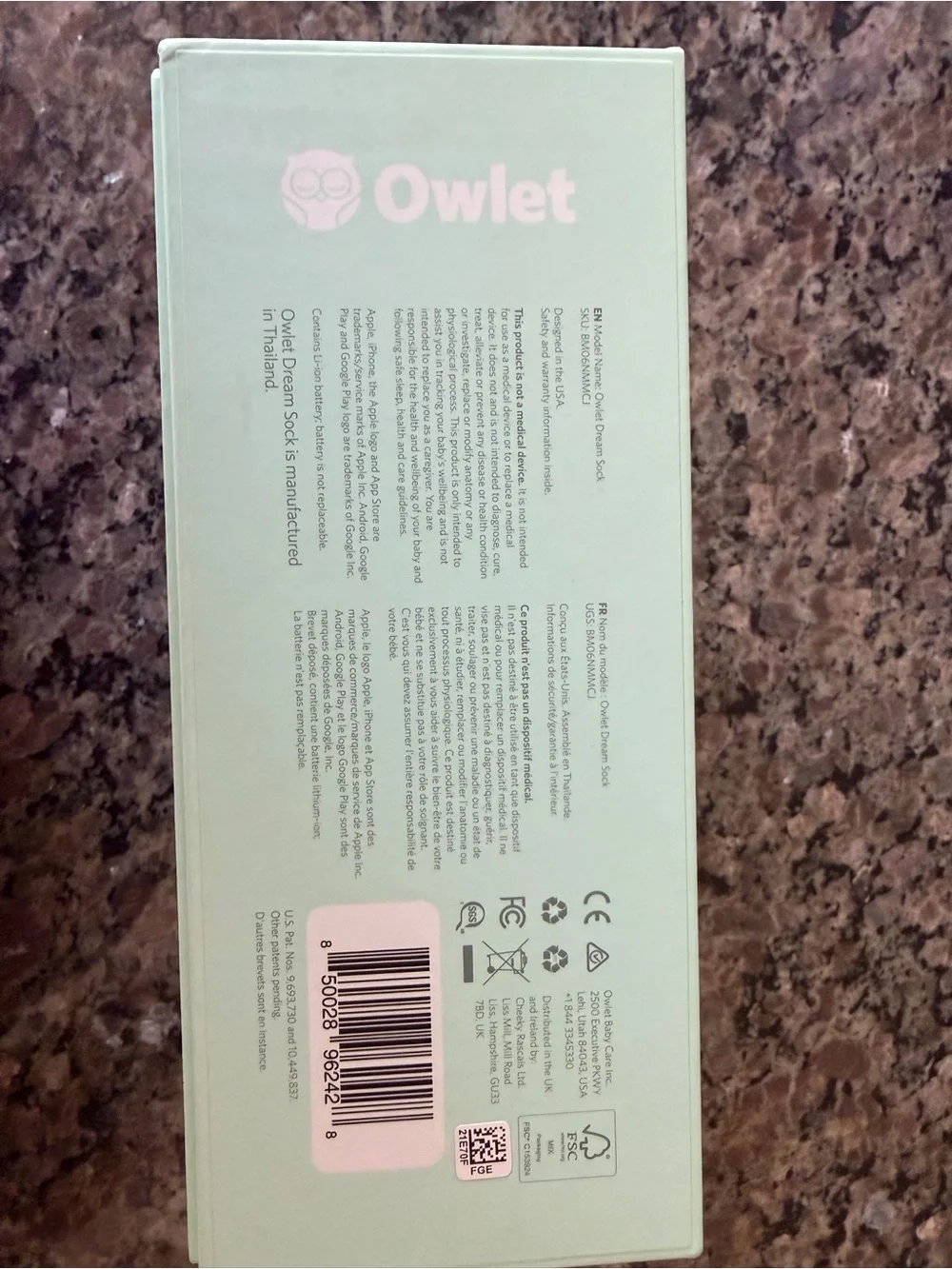 Owlet Dream Sock Smart Baby Monitor - Mint
